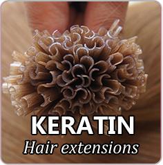 Keratin hair extensions
