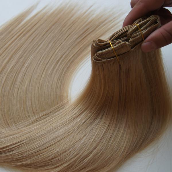 Clip in hair extensions